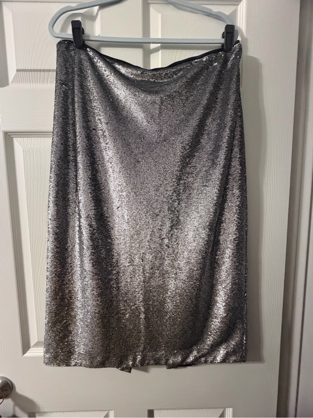 Eloquii Silver Sequin Pencil Skirt